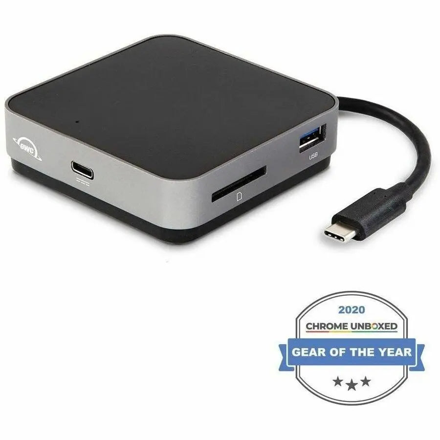 OWC USB-C Travel Dock Compact and Portable 5-Port Dock with 4K Display Support and 100W Power Delivery