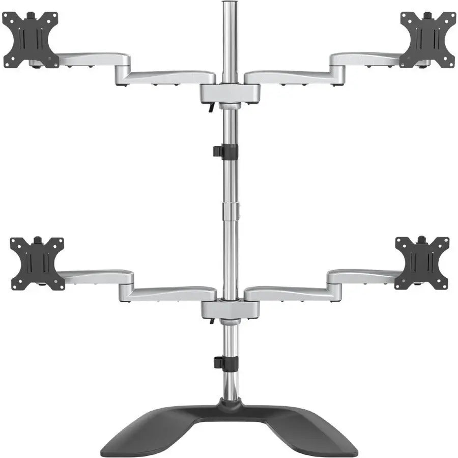 StarTech.com Quad Monitor Stand ARMQUADSS – Adjustable VESA 4 Monitor Mount for 32-Inch Screens with Articulating Arms and Cable Management