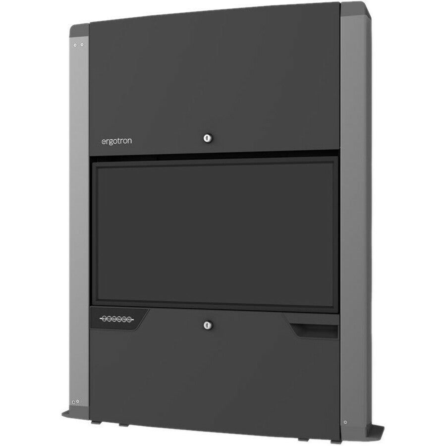 Ergotron CareFit Wall-Mount Computer Workstation Enclosure, 61-367-060, Matte Black