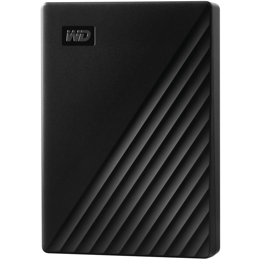 Western Digital My Passport 4TB Portable External Hard Drive - Slim Black Design with Password Protection and Backup Software