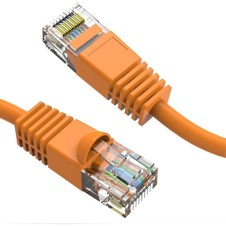 Axiom 6-Inch CAT6 UTP 550MHz Patch Cable with Snagless Molded Boot - Orange