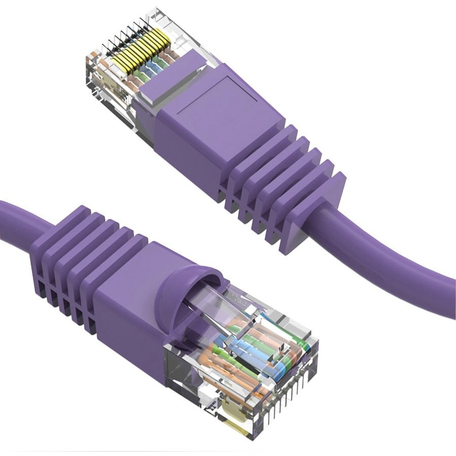 Axiom 6-Inch CAT6 UTP Patch Cable with Snagless Molded Boot - Purple