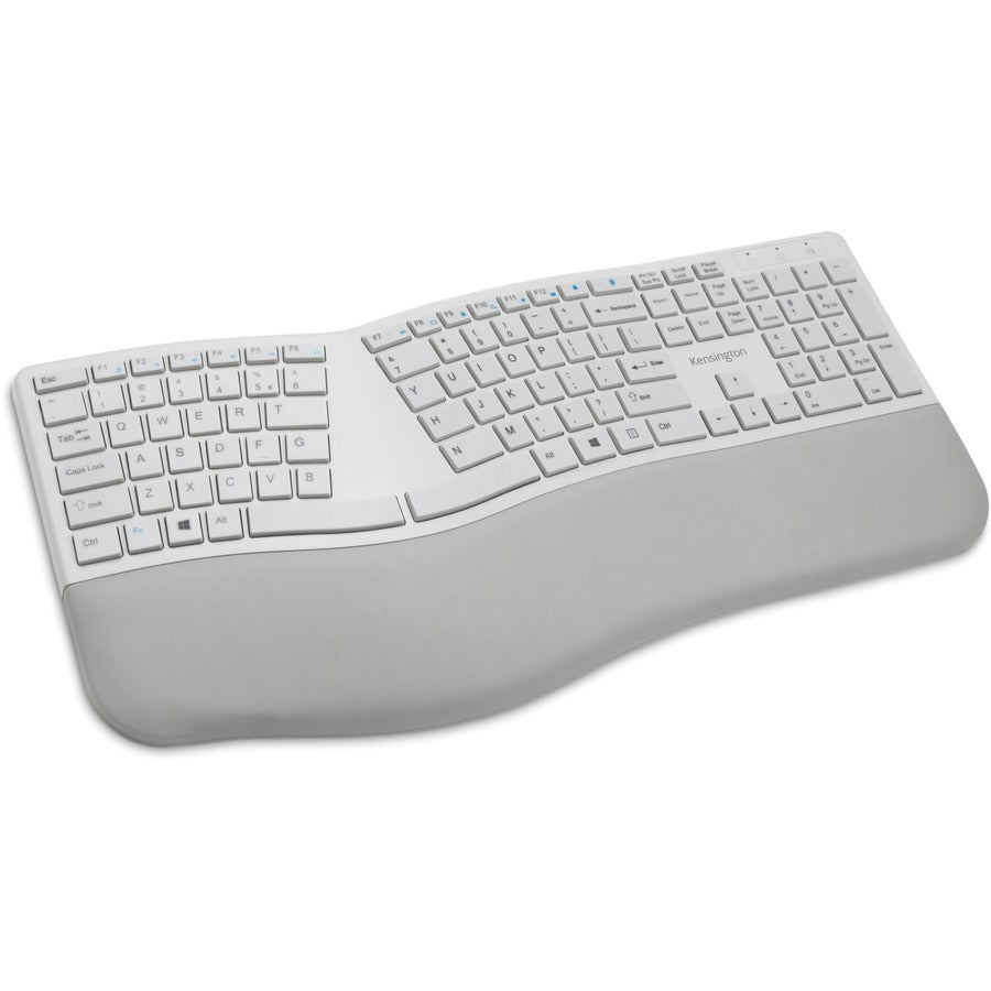 Kensington Pro Fit Ergo Wireless Keyboard - Gray with Split & Sloped Design and Dual Bluetooth & 2.4 GHz Connectivity