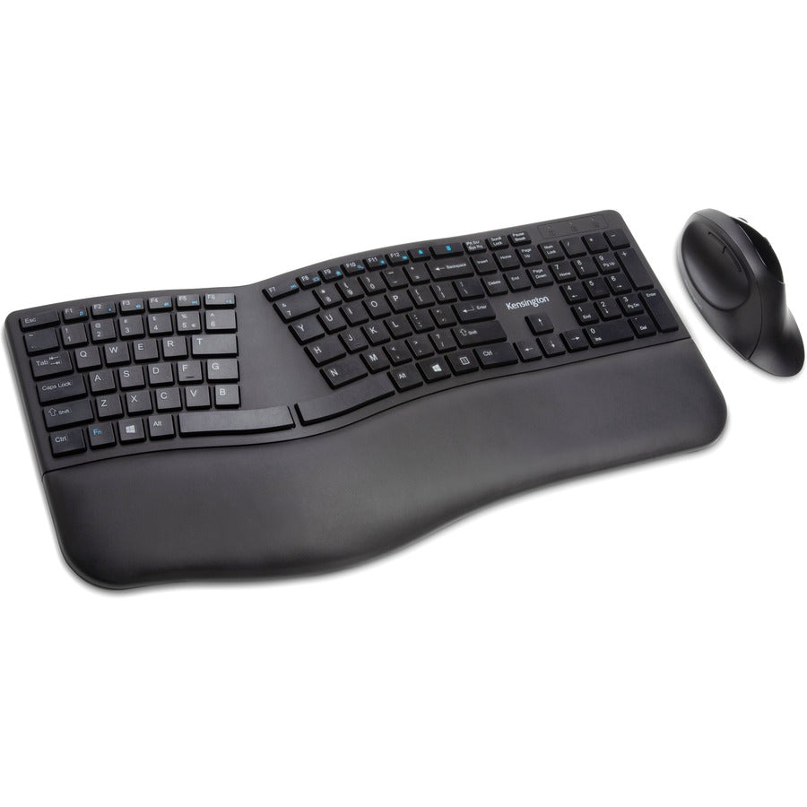 Kensington Pro Fit Ergo Wireless Keyboard and Mouse - Black, K75406US