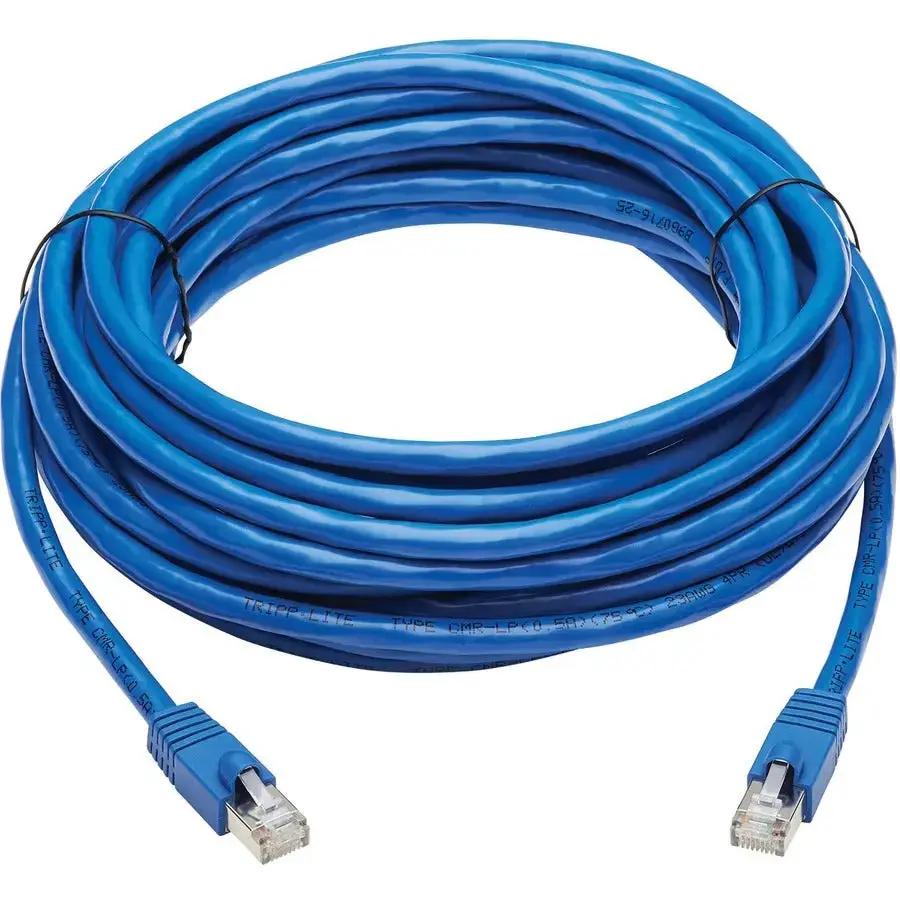 Eaton Corporation Tripp Lite N261P-030-BL Cat6a F/UTP Ethernet Patch Cable - 30 ft Blue, 10 Gbps, PoE Support by Eaton Corporation