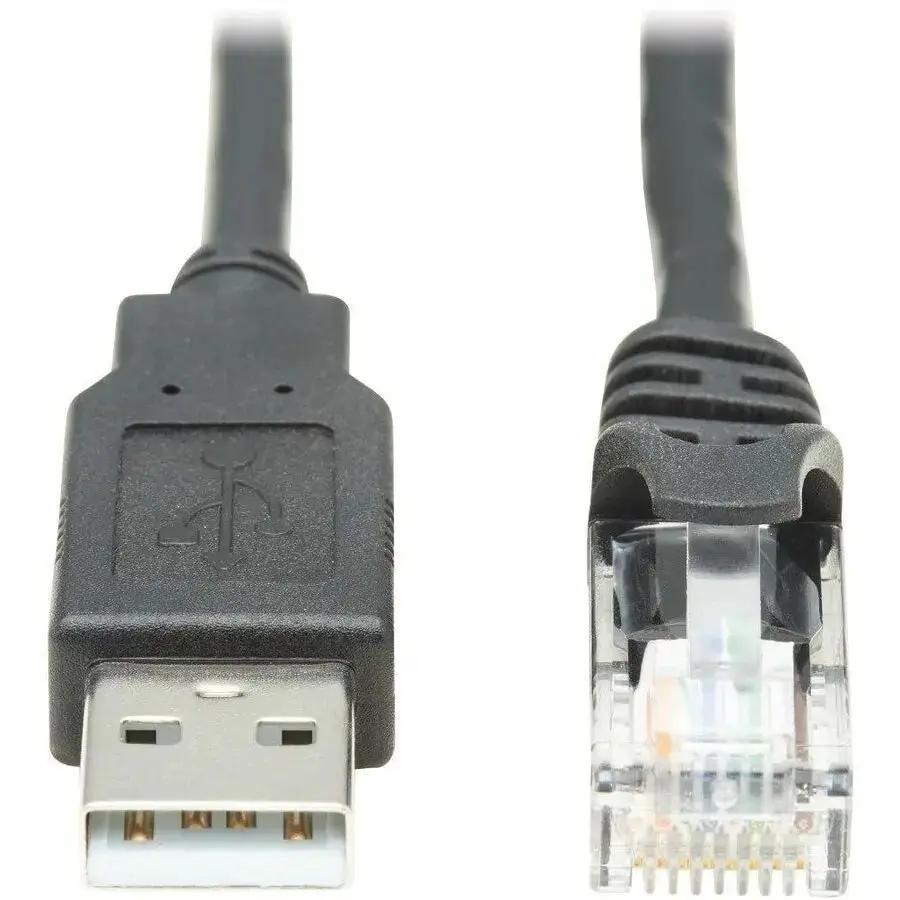 Eaton Corporation Tripp Lite U009-015-RJ45-X USB to RJ45 Rollover Console Cable – 15 ft. Cisco Compatible Data Transfer Cable by Eaton Corporation