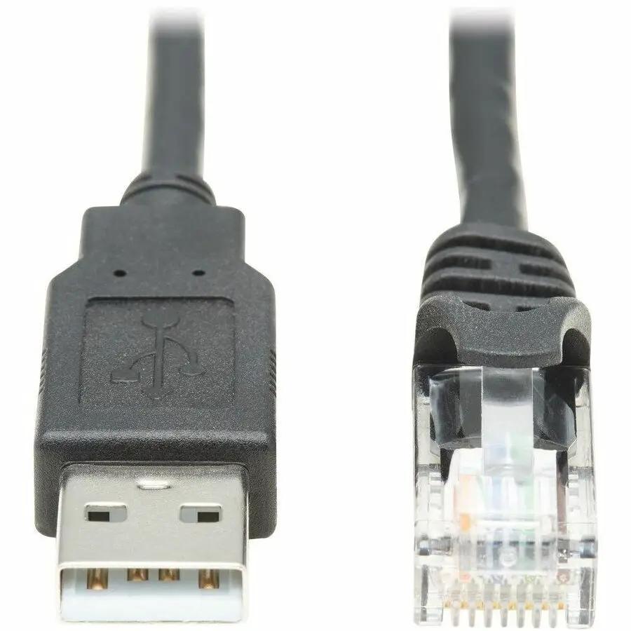 Eaton Tripp Lite Series U009-015-RJ45-X 15 ft USB to RJ45 Rollover Console Cable for Cisco Devices by EATON TRIPP LITE SERIES CONNECTIVIT