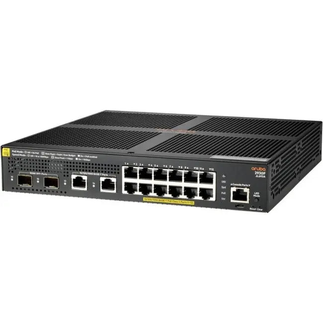 HPE Aruba 2930F Switch Series JL693A – 16-Port Layer 3 Gigabit Ethernet with PoE+ and 10GbE Uplinks