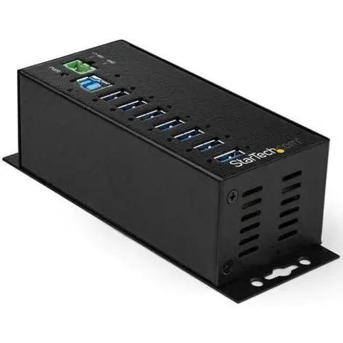 StarTech.com 7-Port Industrial USB 3.2 Gen 1 Hub with Power Adapter and Mounting Options by StarTech.com
