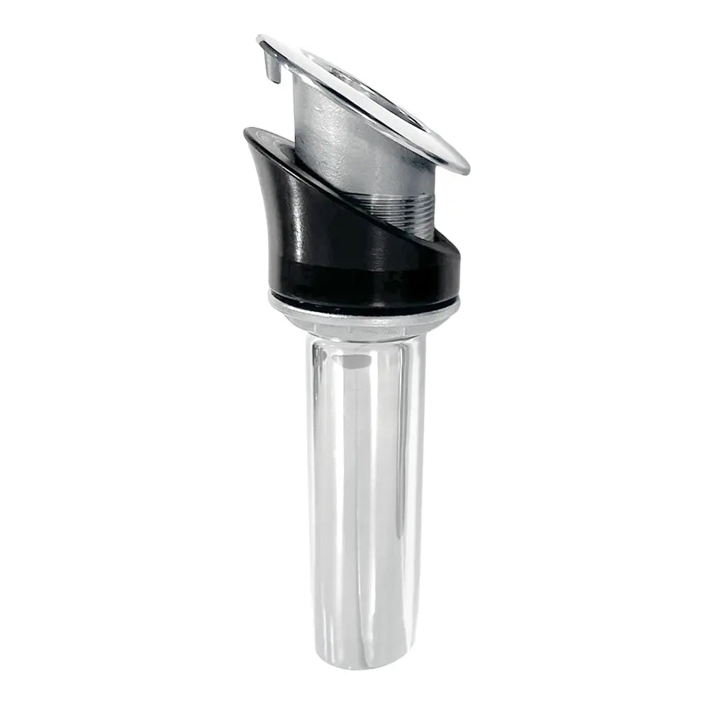 Tigress 9-Inch 30-Degree Stainless Steel Rod Holder - Screwless Design
