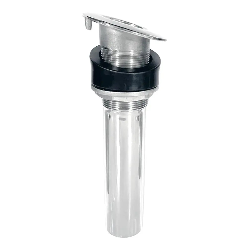 Tigress 9-Inch 15-Degree Stainless Steel Rod Holder - Screwless Design