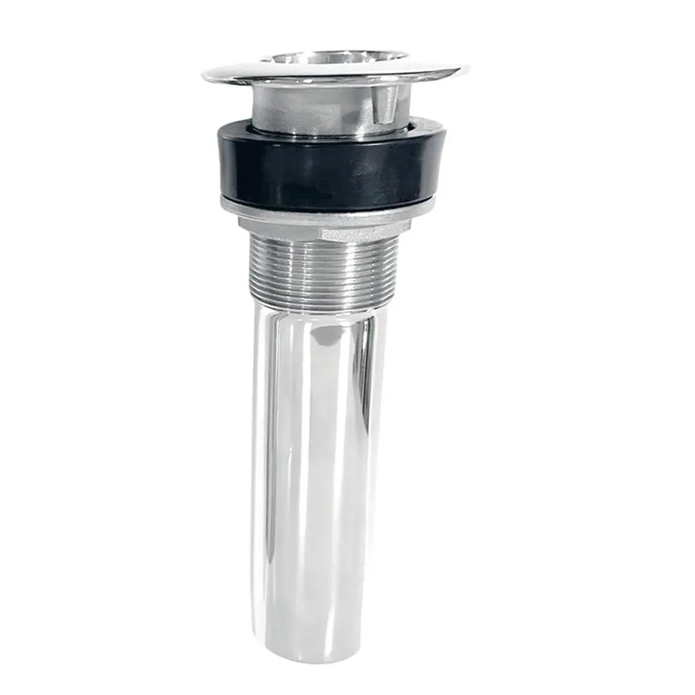 Tigress 9 Inch 0-Degree Screwless Rod Holder in Stainless Steel, Model 77277