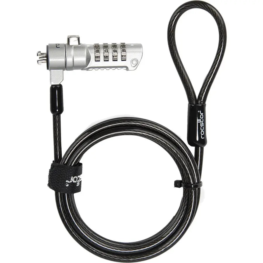 Rocstor Rocbolt C23 Slim Combination Cable Lock for Notebook and Device Security