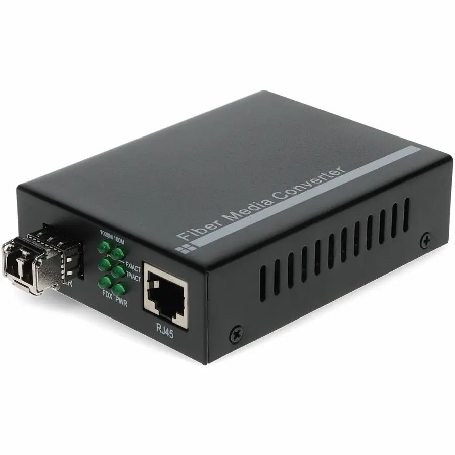 AddOn 10/100/1000Base-TX to 1000Base-SX Mini Media Converter with LC Connector - 550m Fiber Extender