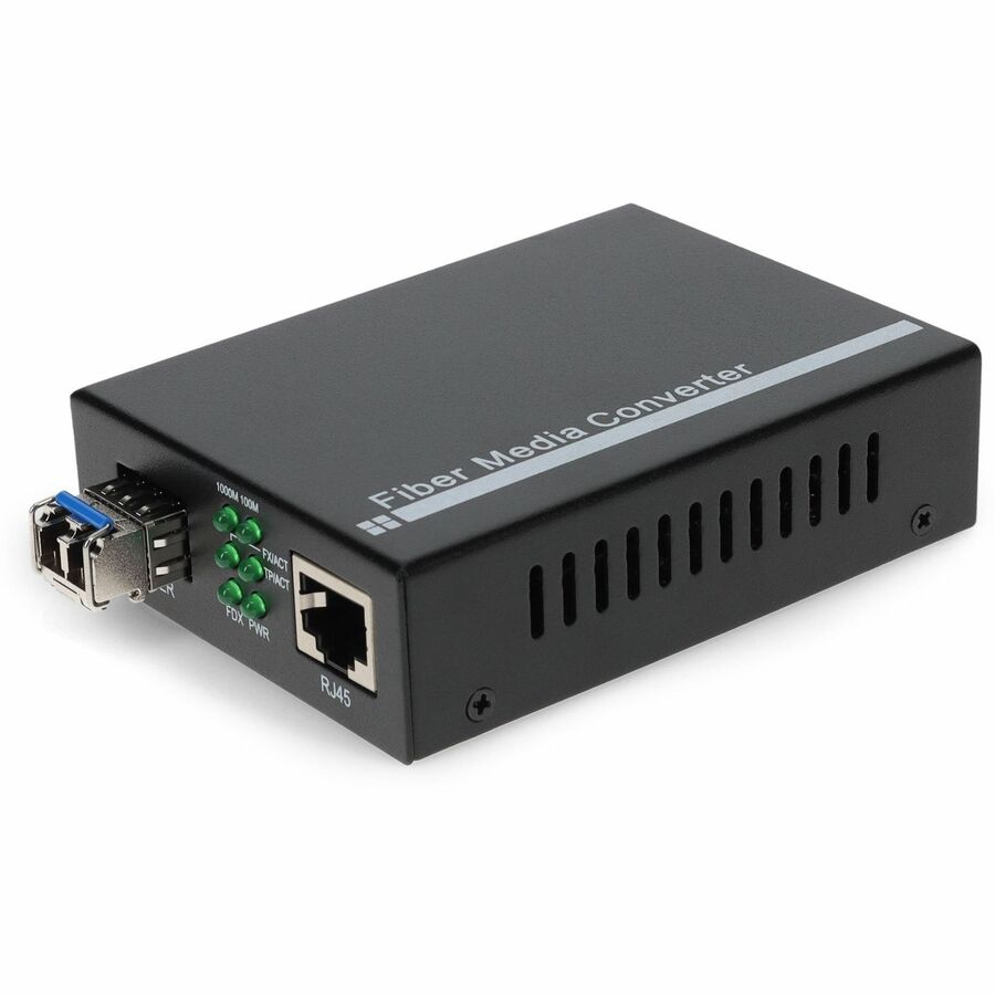 AddOn 10/100/1000Base-TX to 1000Base-LX SMF Media Converter (Part ADD-GMC-LX-LC)