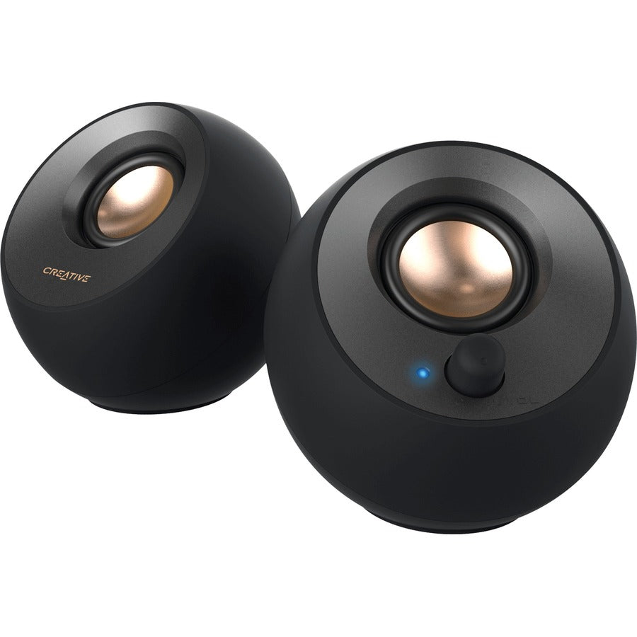 Creative Pebble V2 2.0 Desktop Speakers - Compact Design with USB-C Connectivity and Enhanced Audio Performance