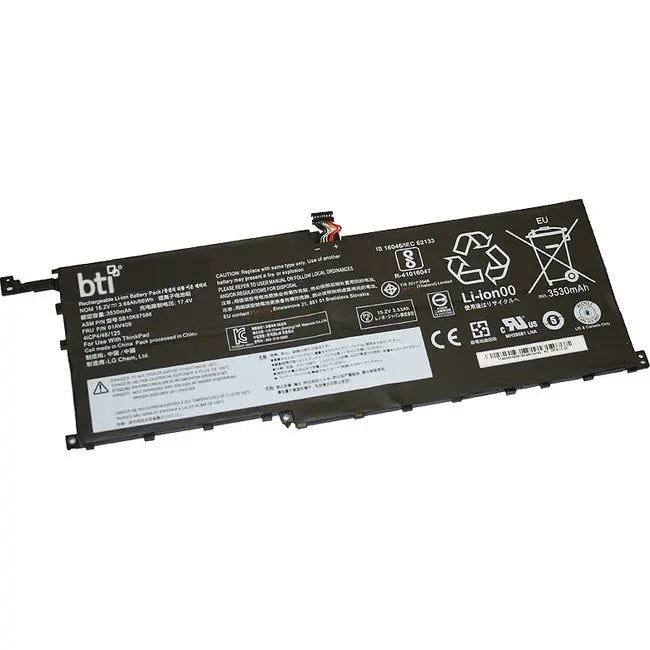 Battery Technology Inc. 00HW028-BTI Lithium-Polymer 4-Cell 15.2V Notebook Battery for Lenovo ThinkPad X1 Carbon (4th Gen)