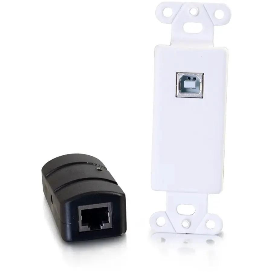 C2G USB 2.0 Cat6 Extender 150ft - Decorator Wall Plate Transceiver by Legrand Group by Legrand Group
