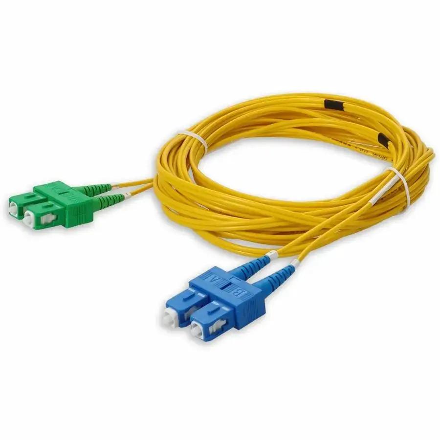 AddOn 2M Fiber Optic Duplex Patch Cable with ASC to SC Connectors, Riser Rated, Yellow by ADDON