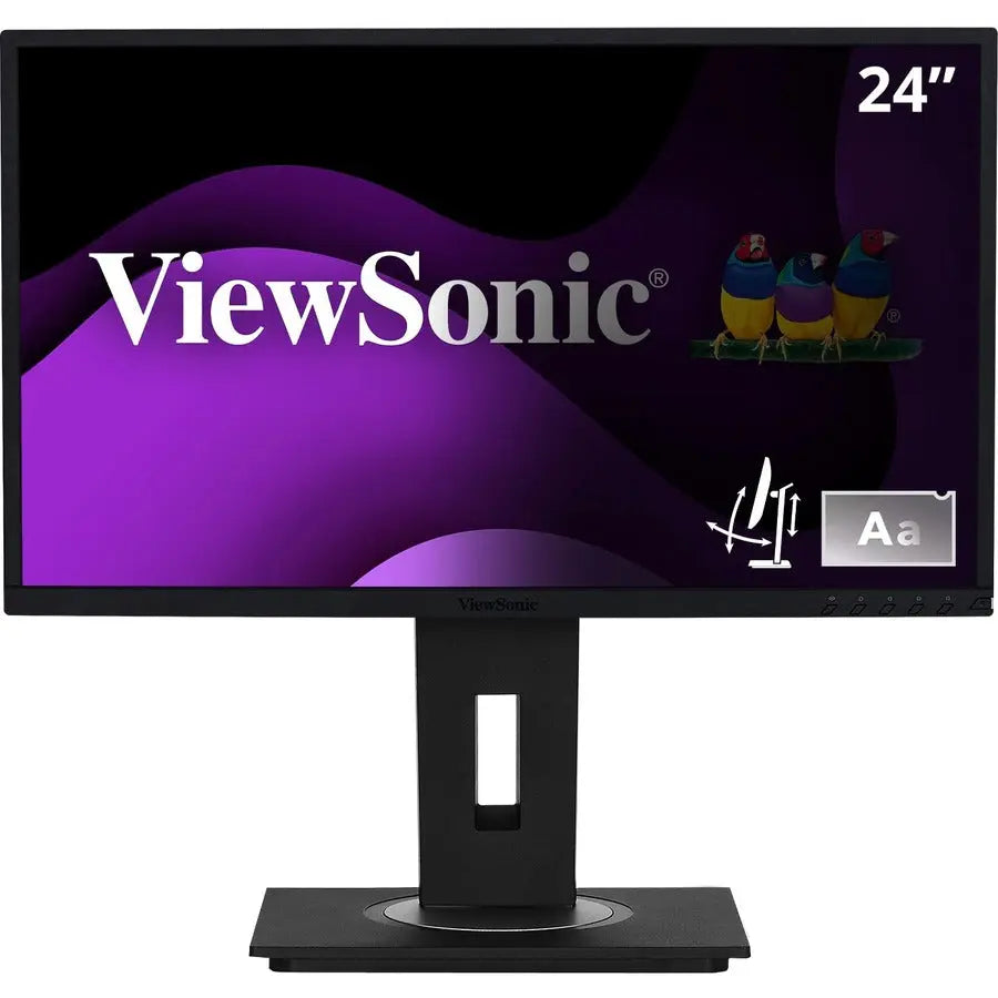 ViewSonic VG2448-PF 24 Inch IPS Monitor with Built-In Privacy Filter, Ergonomic Stand, and Full HD Resolution