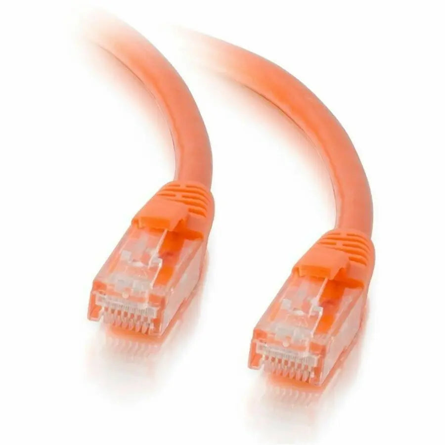 Legrand - Data Quiktron Q-Series Patch Cord, CAT5E, 7 ft, Orange, Booted, RJ45 Male to Male
