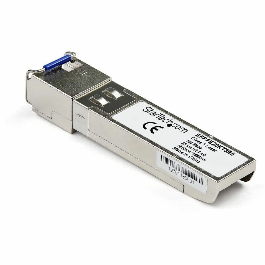 StarTech.com SFPFE20KT5R3 Juniper SFP-GE10KT15R13 Compatible Fiber Transceiver Module - 100Base-BX10-D, 100 Mbps, Single Mode, 20 km