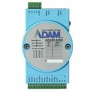 Advantech ADAM-6266-B 4-Relay and 4-Digital Input IoT Ethernet Remote I/O Module