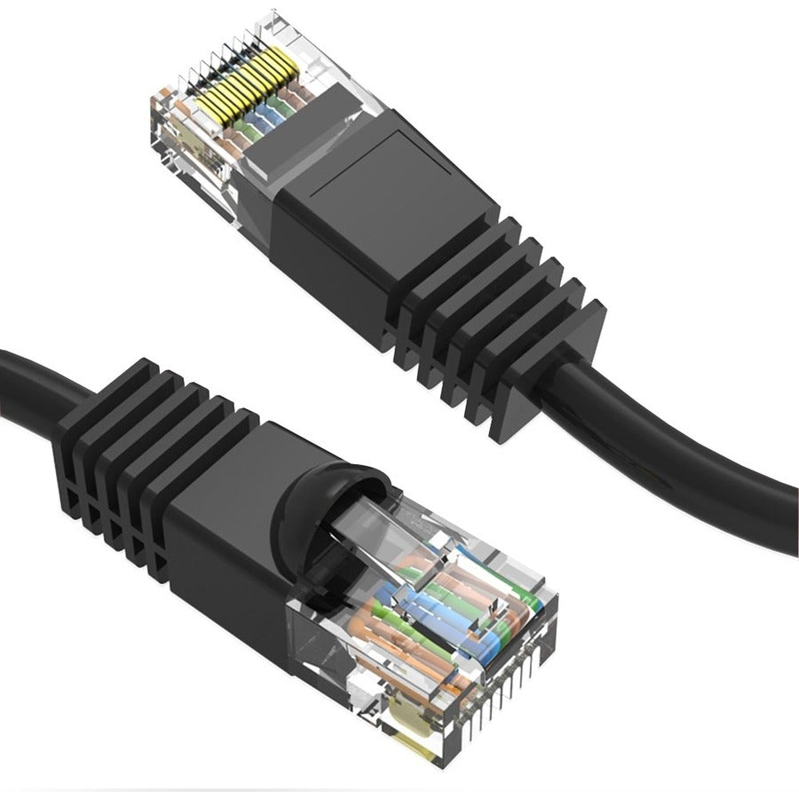 Axiom 18-Inch CAT6 UTP Patch Cable with Snagless Molded Boot - Black