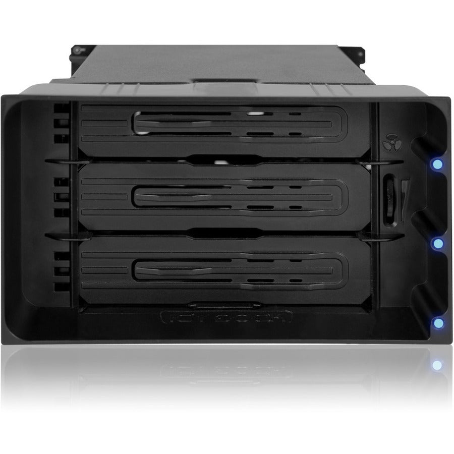 ICY DOCK FlexiDOCK MB830SP-B Internal Drive Enclosure for 3 x 3.5-Inch SATA & SAS Hard Drives