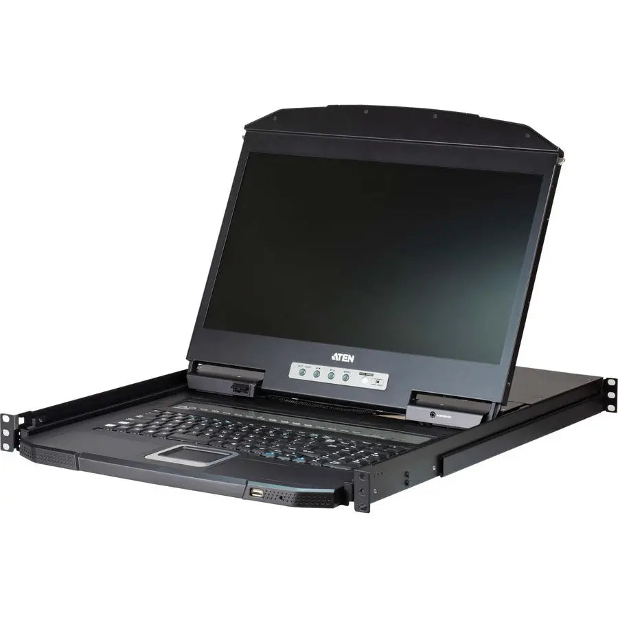 ATEN SOHO CL3108 LCD Rack Console with 18.5-Inch LED Monitor and Touchpad