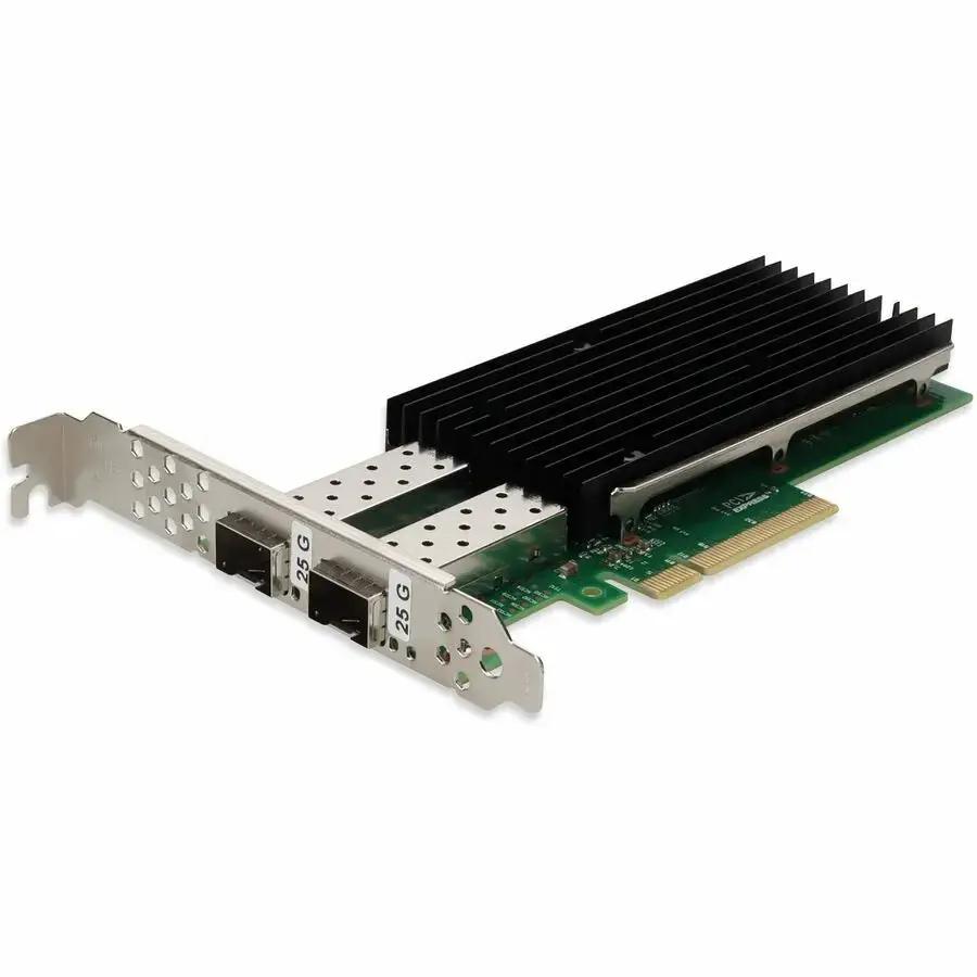 AddOn Industry Standard 25Gbps Dual SFP28 PCIe 3.0 x8 Network Interface Card - High-Speed Fiber Connectivity for Servers and Workstations by ADDON