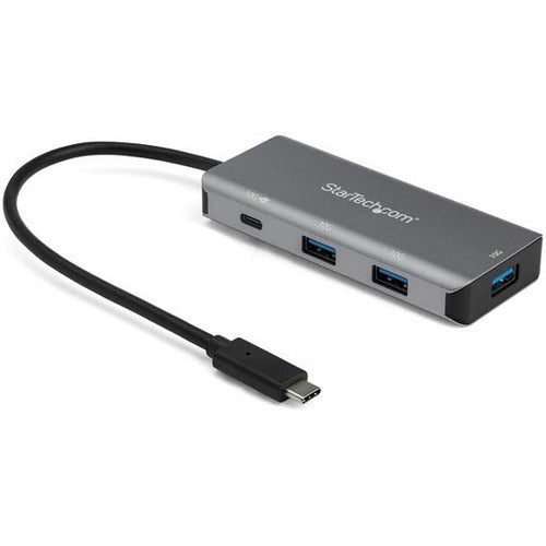 StarTech.com 4-Port USB-C Hub with Power Delivery – 10Gbps USB Type C and USB-A Expansion, Supports Laptop Charging