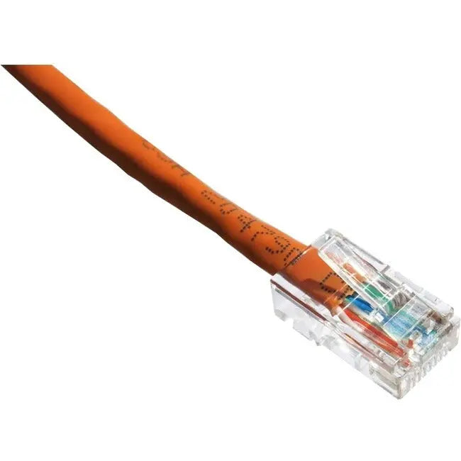 Axiom 18-Inch CAT6 550MHz Patch Cable Non-Booted Orange – High-Speed Network Connectivity