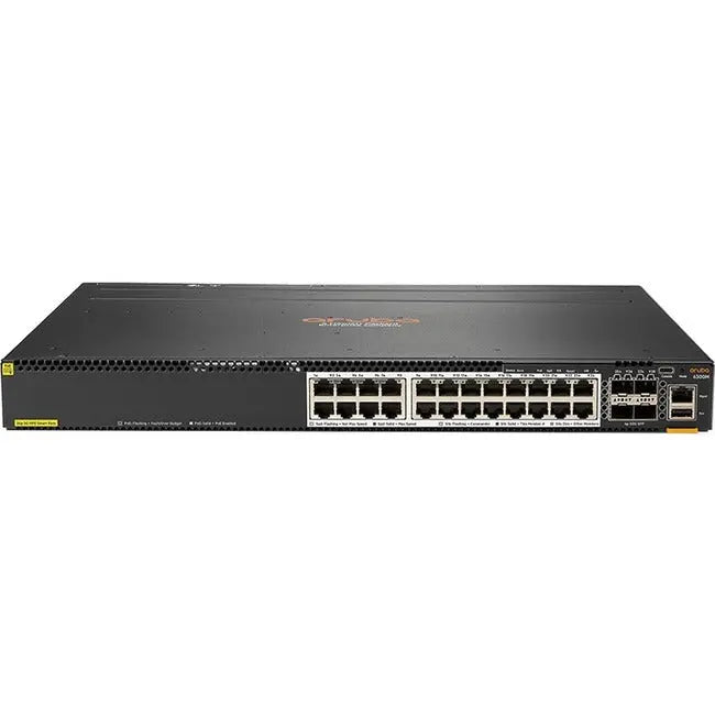 HPE Aruba CX 6300M Ethernet Switch with JL660A Part Number and 1U Rack Mount Design