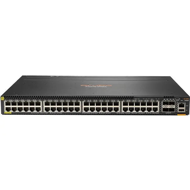 HPE Aruba CX 6300M 48-Port 1GbE PoE and 4-Port SFP56 Switch - Model JL661A