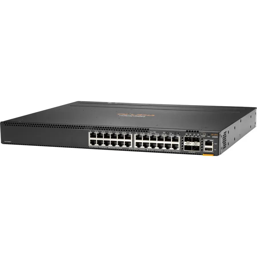 HPE Aruba CX 6300M 24-Port 1GbE and 4-Port SFP56 Switch - Flexible Stackable Ethernet for Enterprise Networks