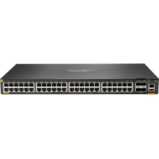 HPE Aruba CX 6300F 48-Port 1GbE PoE Stackable Ethernet Switch (JL665A#ABA)