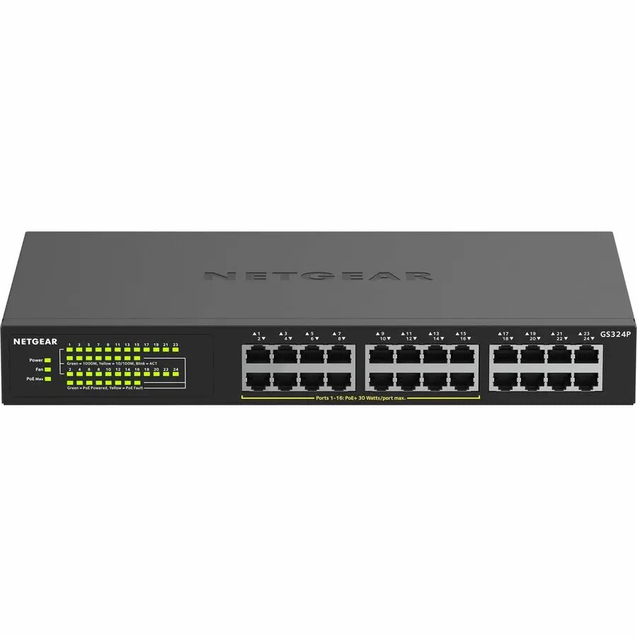 Netgear Business GS324P Ethernet Switch with 24 Gigabit PoE Ports and FlexPoE Technology