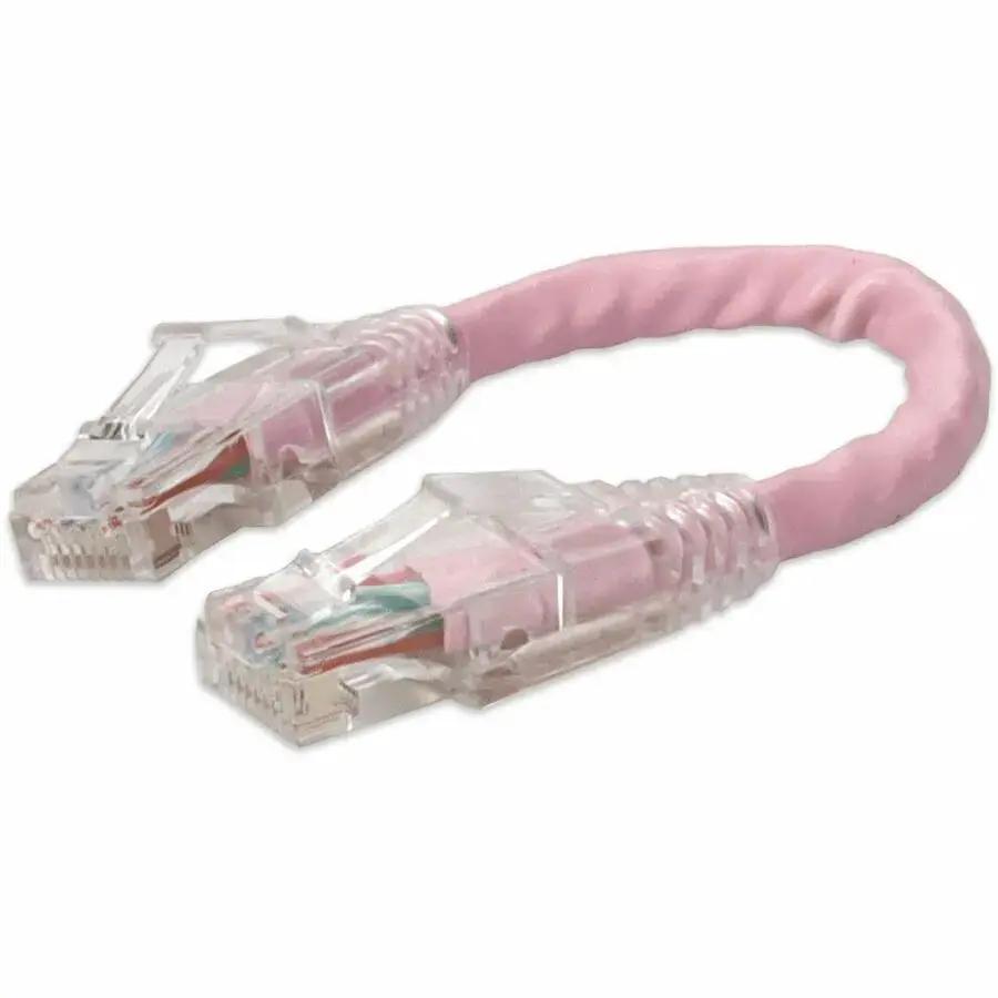 AddOn 6-inch Pink Cat6 UTP Patch Cable with RJ-45 Male Connectors by AddOn