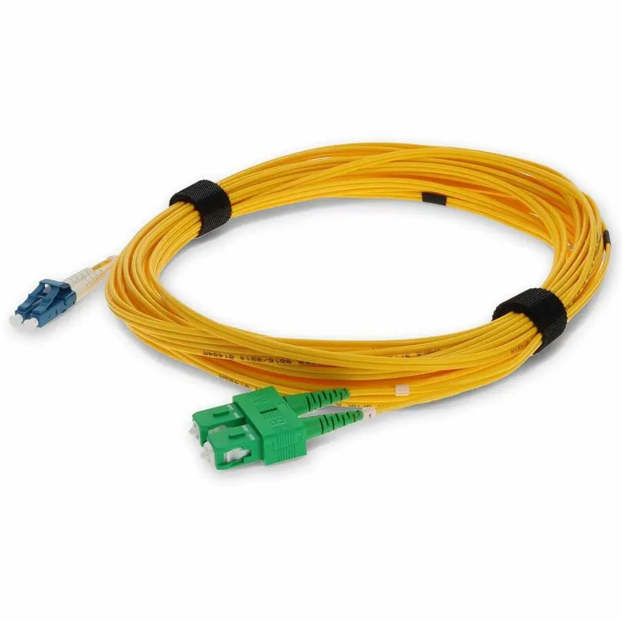 AddOn Fiber Optic Duplex Patch Cable with LC Male Connectors, 8 Meters