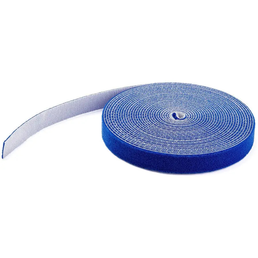StarTech.com 100ft Blue Hook and Loop Tape Roll - Reusable Cable Management Straps