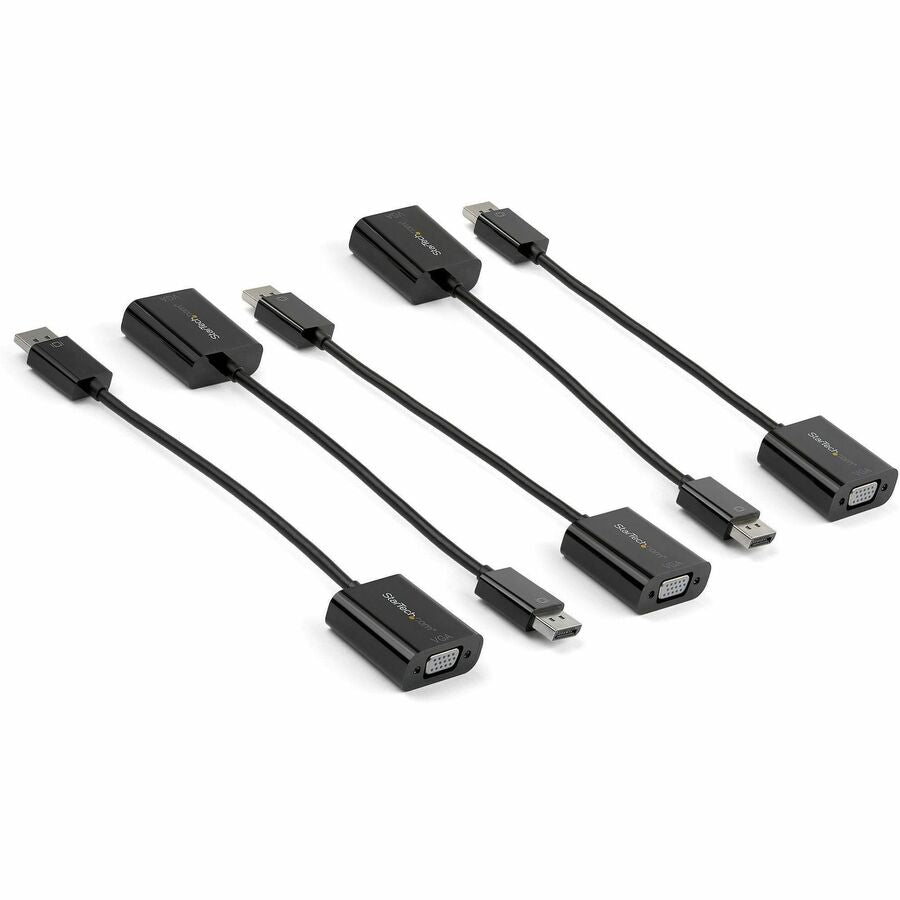 StarTech.com 5-Pack DisplayPort to VGA Adapter - Active DP 1.2 to VGA Converter for Legacy Monitors and Projectors