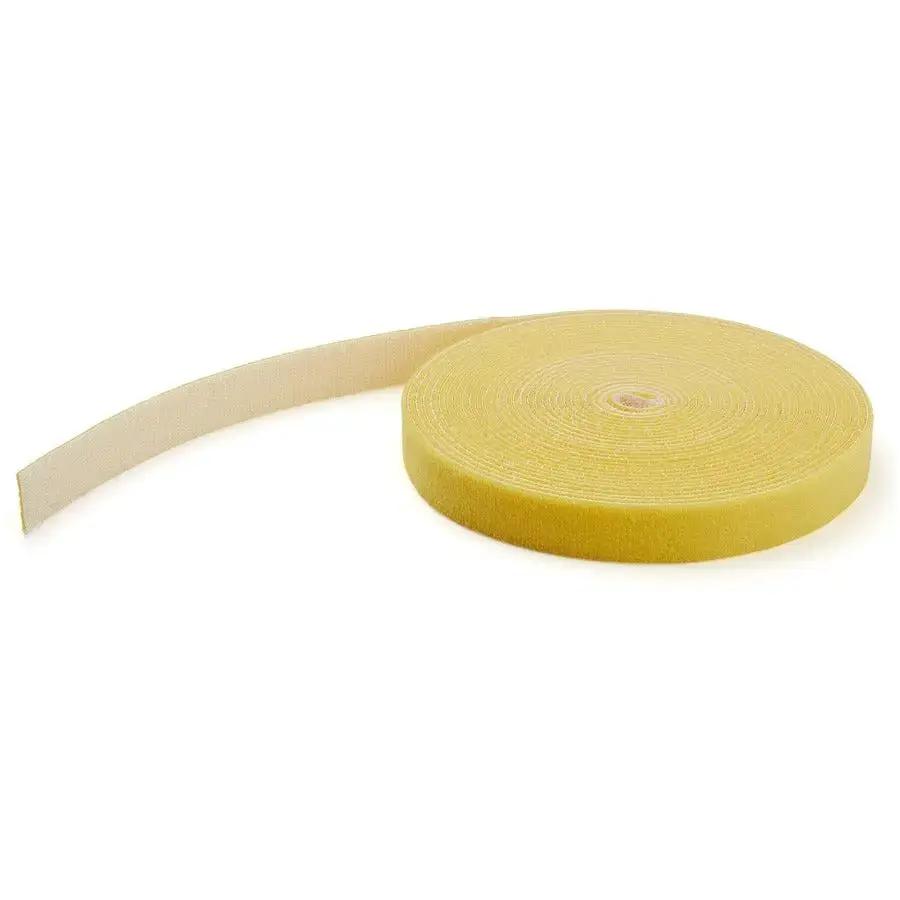 StarTech.com 50ft Yellow Hook and Loop Roll - Reusable Cable Management Straps, Cut-to-Size Fabric Fastener Tape by StarTech.com