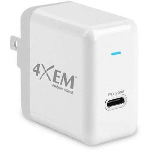 4XEM 4XUSBCPOWER18W USB-C 20W PD 3.0 Wall Charger with Quick Charge 3.0