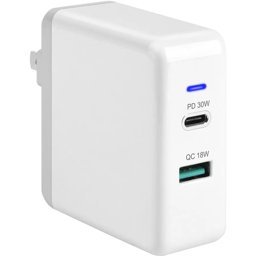 4XEM USB-C/USB-A 48W Fast Charging Wall Adapter for Smartphones and Tablets