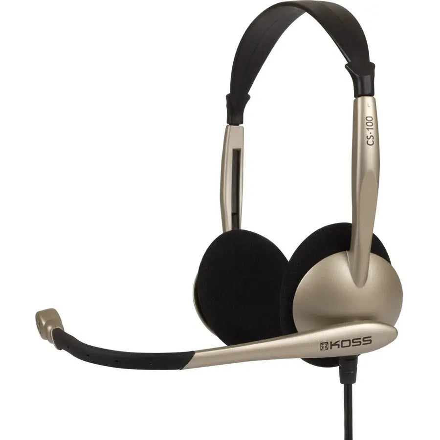 Koss CS100 Headsets & Gaming - Supra-aural Communication Headset with Noise Cancelling Microphone