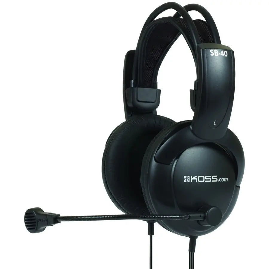 Koss SB40 Full Size Gaming Headset with Noise Cancelling Microphone