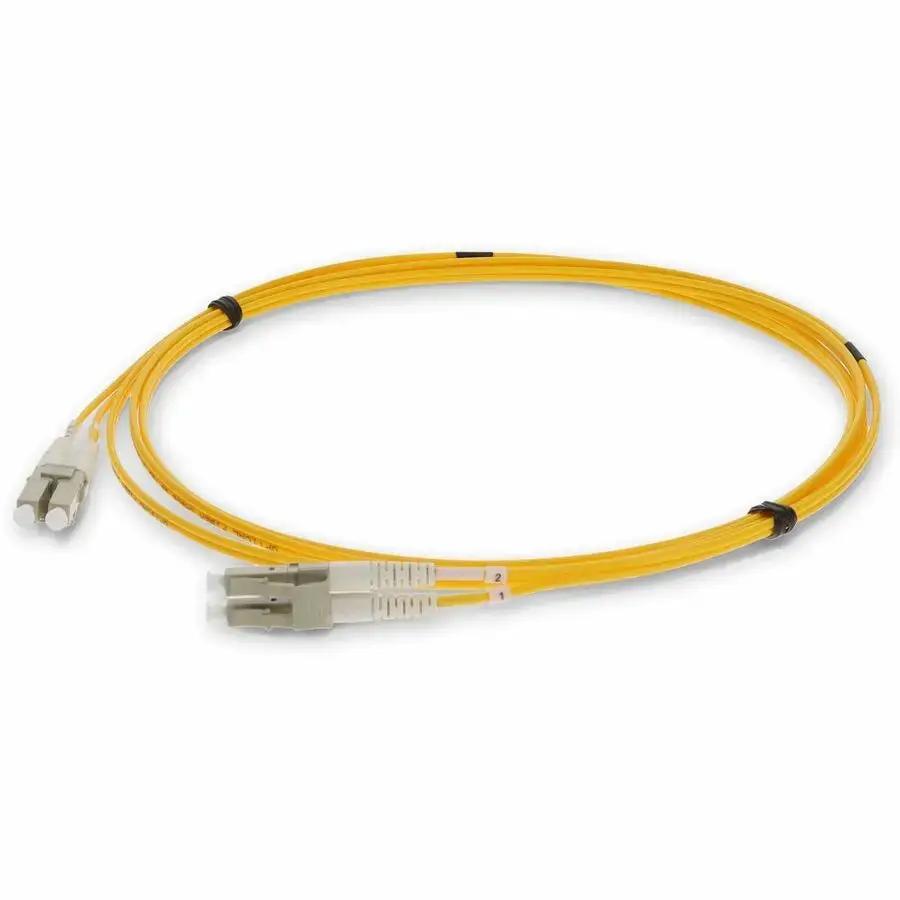 AddOn 2m LC (Male) to LC (Male) Yellow OM2 Duplex Riser Fiber Patch Cable by AddOn