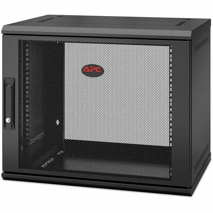 APC NetShelter 9U Wallmount Rack Enclosure Cabinet with Locking Swing-Handle and Ventilation - Schneider Electric AR109SH4 by Schneider Electric SA