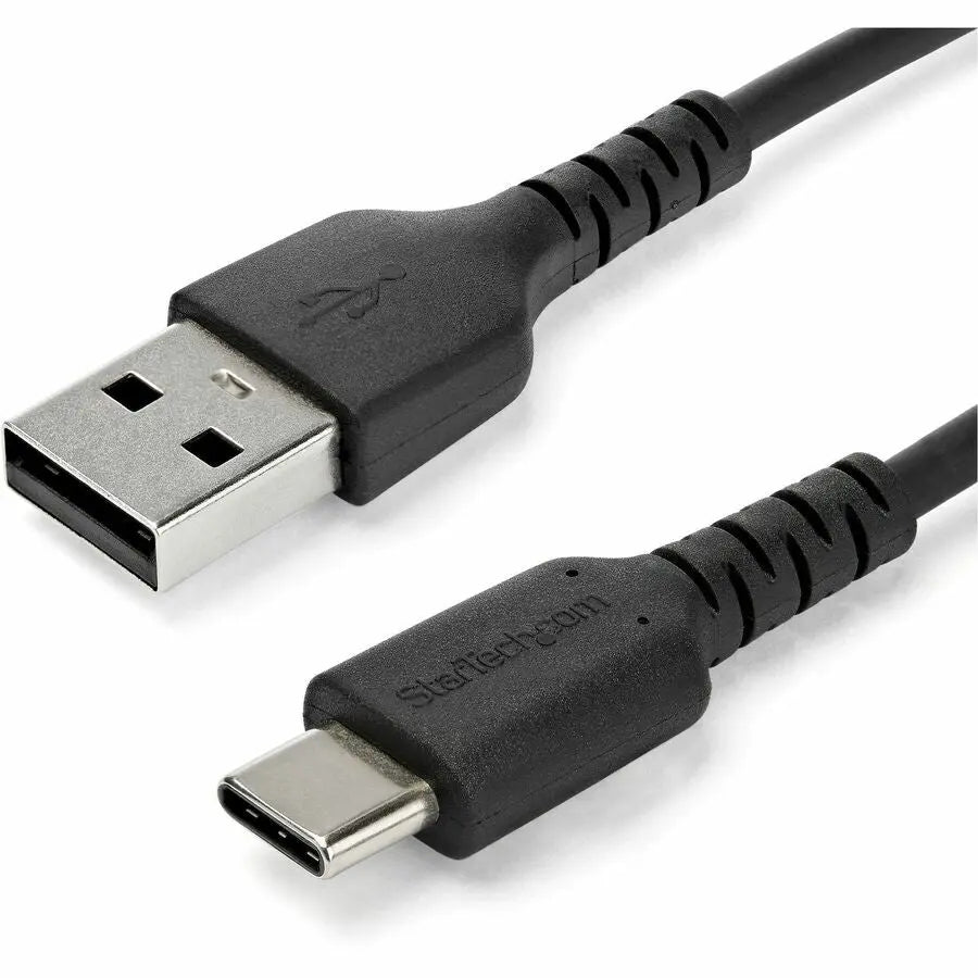 StarTech.com 3.3ft USB-A to USB-C Fast Charging Cable with Rugged Design, 3A Power, and TPE Jacket
